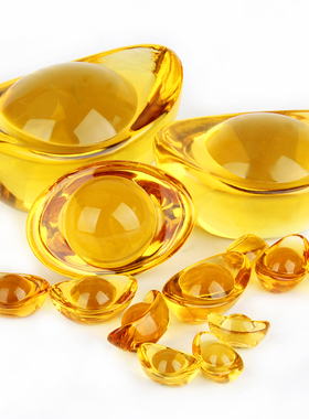 招財进宝大小号财神佛堂黄水晶