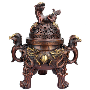 香炉纯铜熏香炉天狗炉家用室内盘香大明宣德炉仿古居室卧室摆件