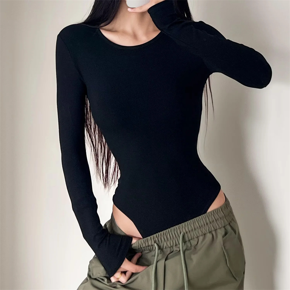 辣妹风长袖连体衣女外穿