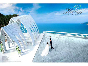 大型水上教堂马车大风车热气球等大型婚纱摄影道具