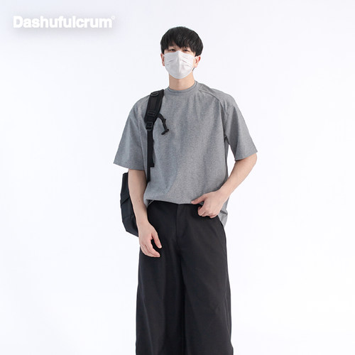 夏上新DHFR老钱风重磅双领短袖