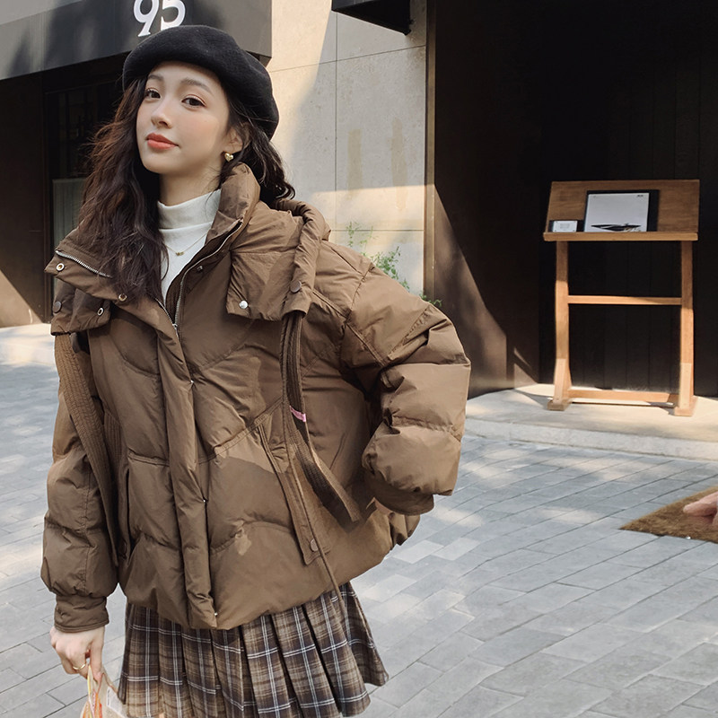 新款现货！现货飘带90新标羽绒服150-D8232-P265-K398,女装羽绒服,浙宝007（原150)
