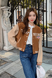 现货新款！学院风棒球服春款短外套150-C8180-P105-K158，女装短外套，浙宝007（原150)