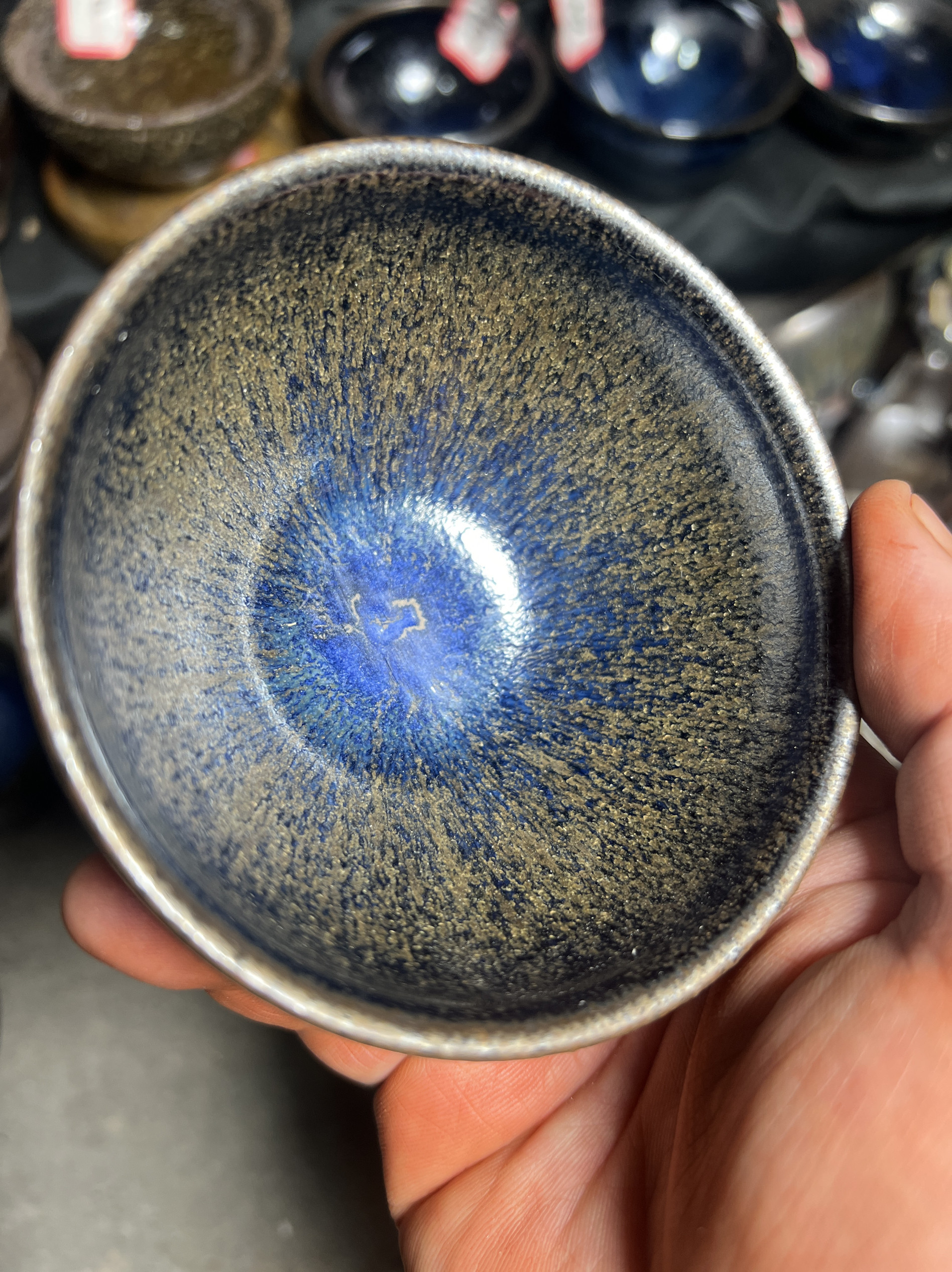 建盏茶杯茶具主人杯陶瓷铁胎原矿品茗杯张庭付窑宝