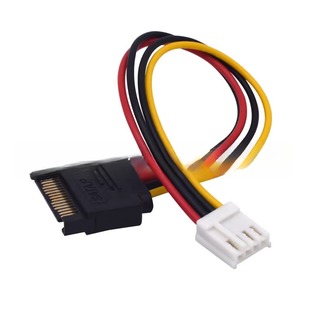 小4pin转SATA公头电源线 SATA转4P供电线 SATA转软驱4P母转15P公