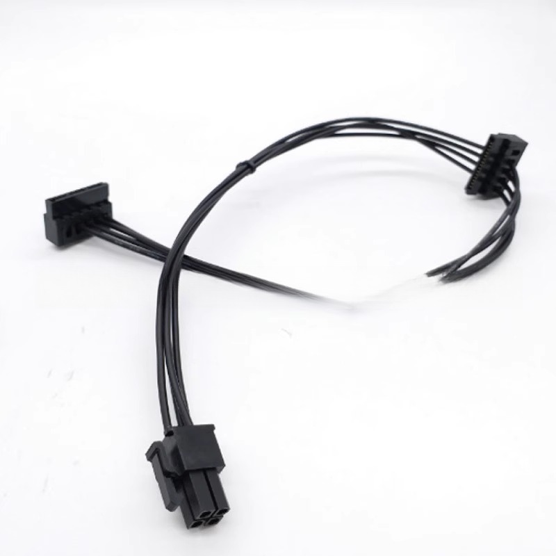 适用联想台式机主板大4 4pin转sata串口机械固态硬盘供电电源线