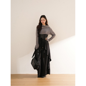 上衣甜酷设计感长裙显瘦套装 日系哥特暗黑长袖 秋冬新款 无心之诗