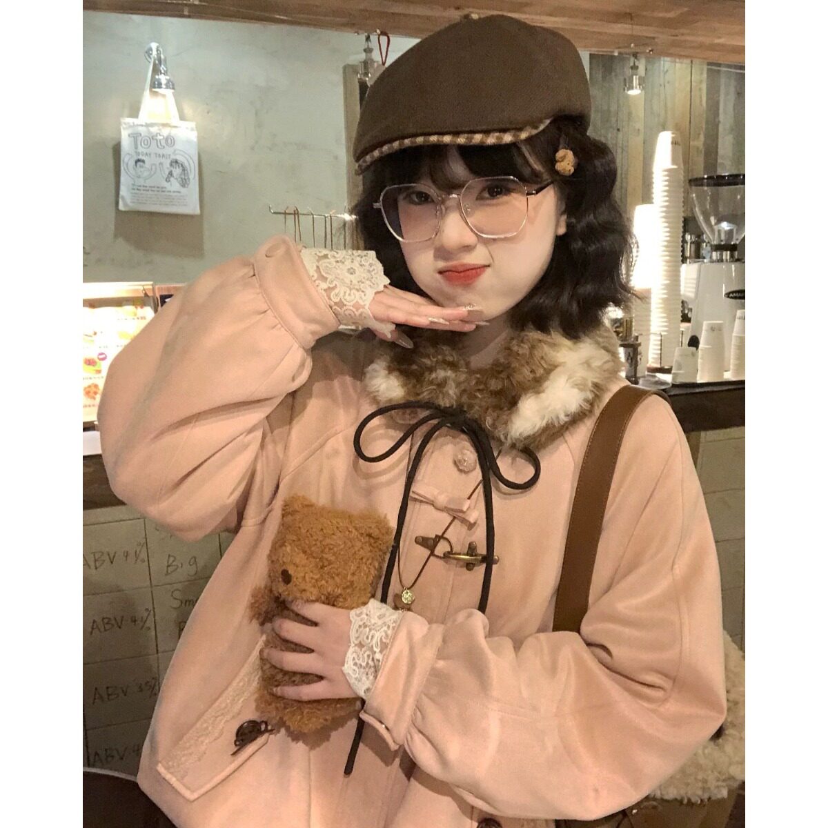 新款复古外套女2026棉服