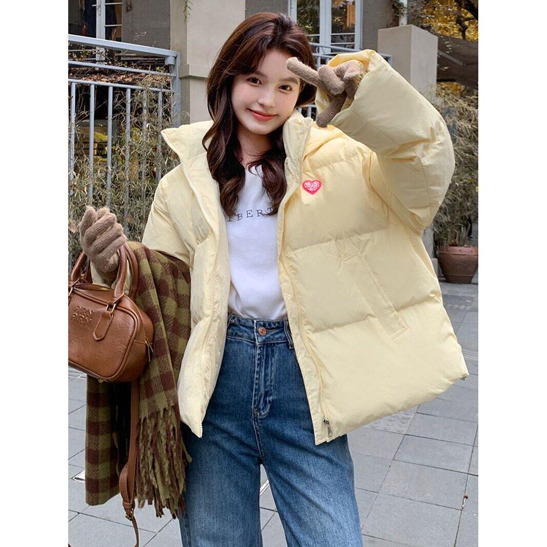 宽松棉服奶可爱外套短款