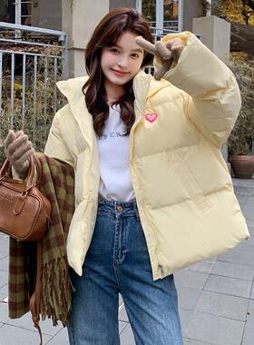 宽松棉服奶可爱外套短款