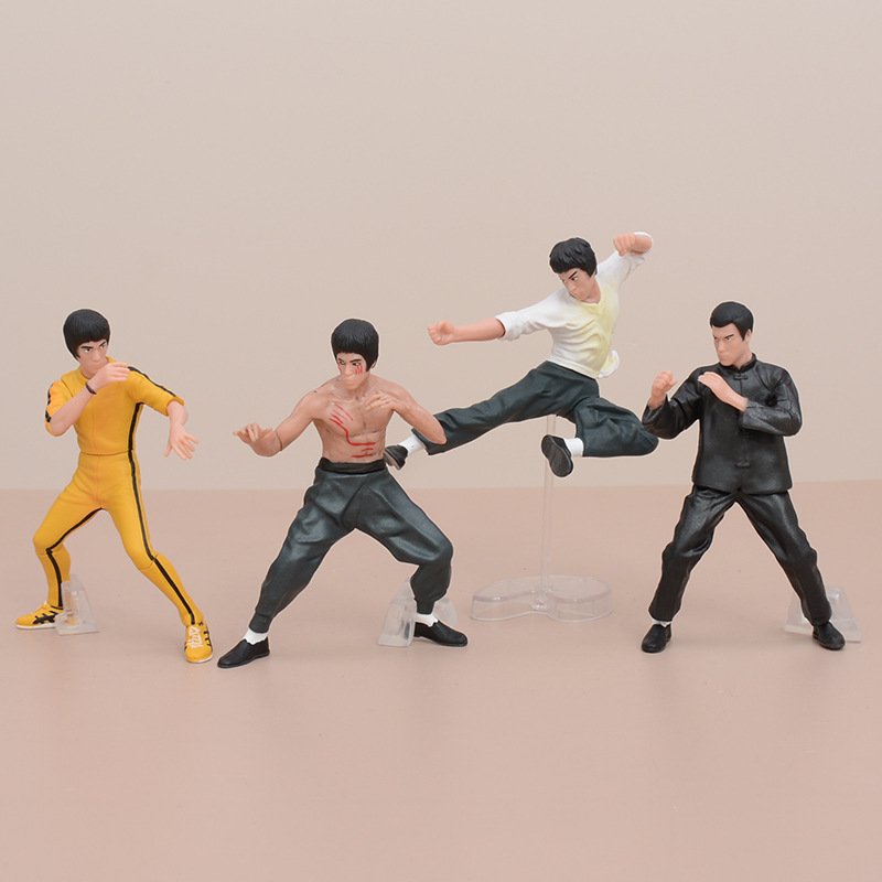 4款李小龙手办公仔关节可以拆