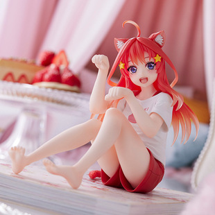 五等分的花嫁动漫摆件 中野五月国产手办 居家服猫耳娘美少女摆件