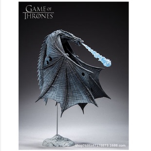 跨境 热销 麦克法兰 权力的游戏 冰龙 黑龙 可动手办模型摆件盒装