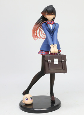 跨境有交流障碍症美少女古见同学古见硝子制服站姿摆件盒装手办模