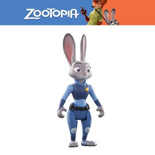 跨境 正版散货 疯狂动物城 兔警官朱迪 人偶公仔玩偶模型摆件