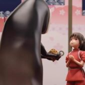 跨境国产神隐手握系列千与千寻小千无脸男GK雕像手办桌面摆件公仔