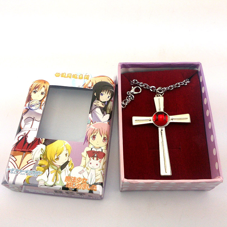 十字架与吸血鬼红宝石十字合金项