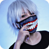 Kim Wood Tokyo Ghoul man comic Mask fashion personality Korean Edition Funny black Daughter