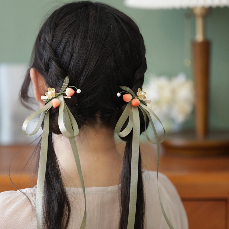 蝴蝶结头饰对夹日常汉服发饰