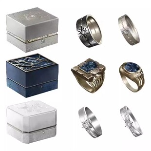 祁煜沈星回黎深同款婚戒浪漫轻奢开口可调节对戒学生指环情侣戒指