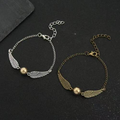 欧美跨境哈利波特与死亡圣器snitch gold necklace飞贼手链