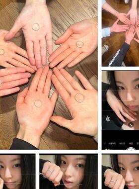 《恩瑟版》nmixx女团同款NSWER团戒 扶爻直上戒指复刻