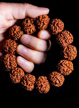 小金刚菩提子尼泊尔五瓣佛珠手串新菩提原籽手链文玩配饰饰品