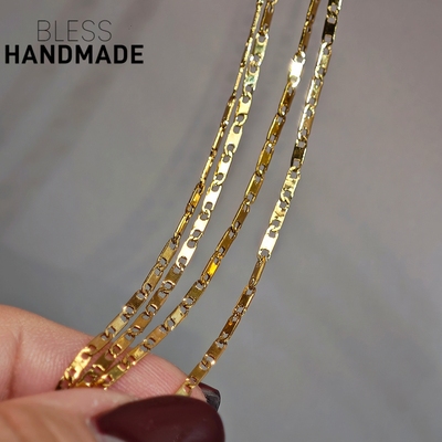 含金量5%轻奢高品质K金日字项链