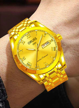 全自动机械表男士手表进口名表夜光防水日历高档帅气时尚2021新款