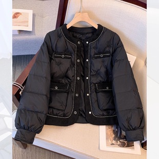 大码2025冬季羽绒棉小香风宽松棉衣外套新款小个子显瘦短款棉服女