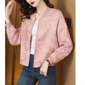2025春秋外套女新中式 提花女夹克洋气休闲百搭棒球服外穿上衣女