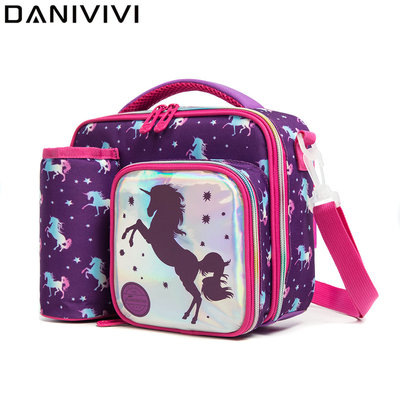 Children's Lunch Bag Cartoon Unicorn Portable Food Warm Ther