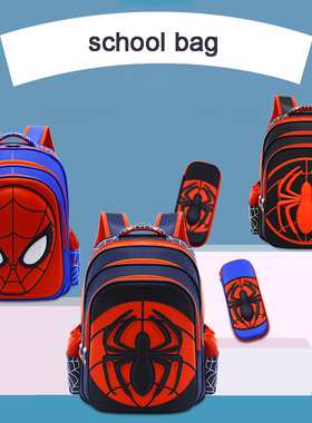 Disney Spiderman School Bag Captain America Children 3d Cute