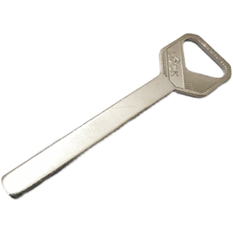 防盗门指纹锁长颈直条平板叶片全铜钥匙胚 超C级铣槽锁匙毛坯