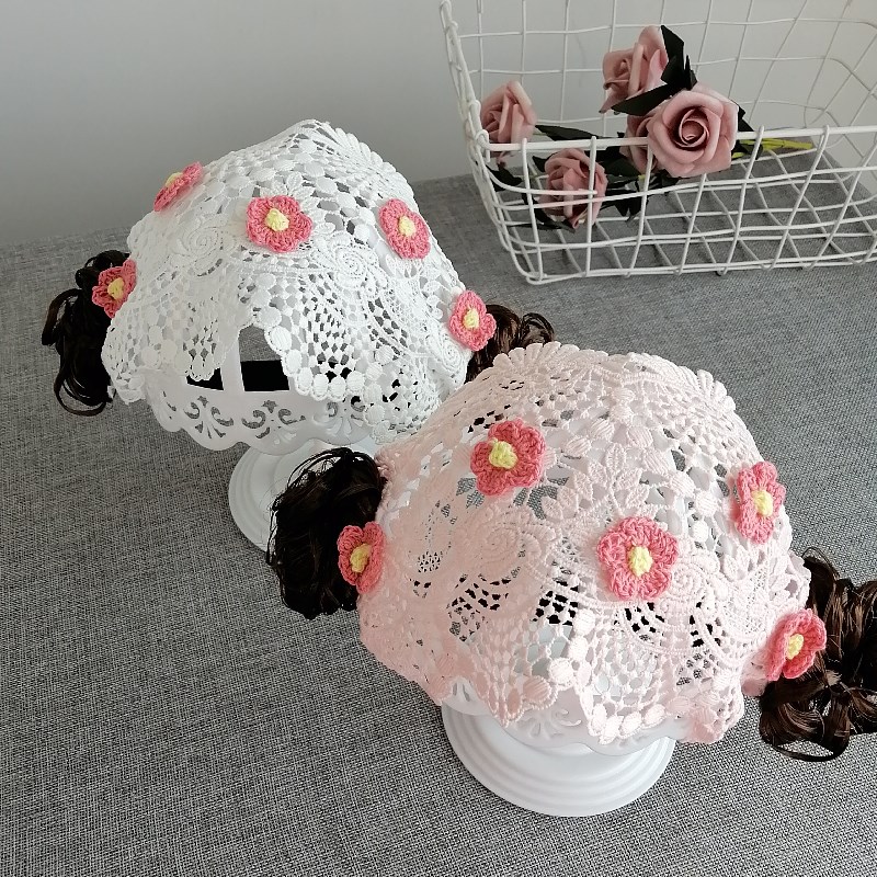 满月百天周岁左右蕾丝公主风头饰