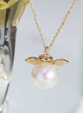 S925纯银天使翅膀可爱空托