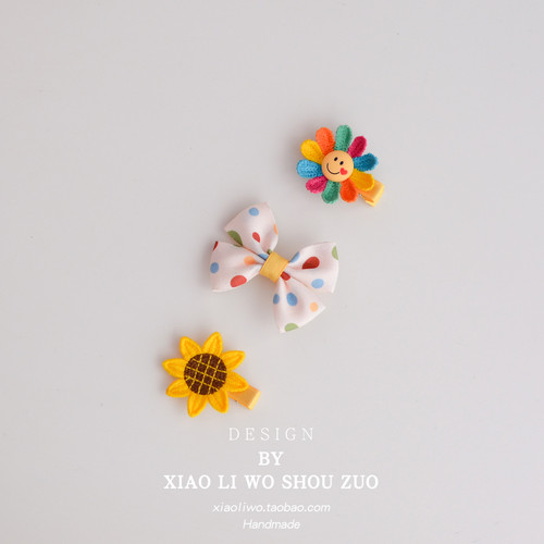 婴儿宝宝蝴蝶结发夹不伤发