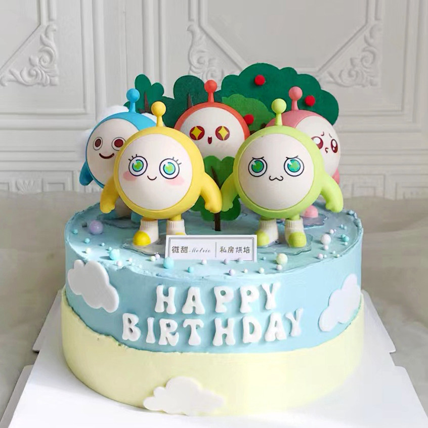 蛋仔派对公仔蛋糕装饰摆件网红儿童男孩女孩生日甜品台烘焙插件牌,节庆用品/礼品,节日装扮用品,淘宝优惠券,粉丝福利购,淘宝优惠卷