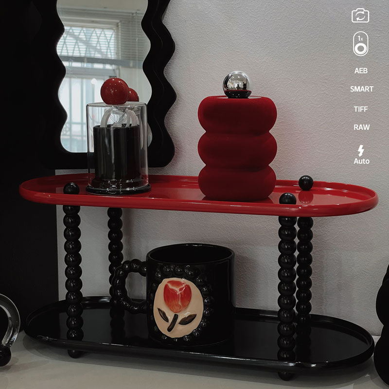 化妆品桌面收纳盒中古高级感卧室