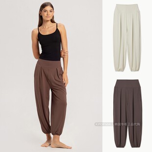 女高腰慵懒风通勤裤 MUDRA束脚瑜伽长裤 子 BUDHI 韩国代购