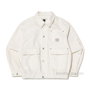 韩国代购 Kodak柯达26年工装风翻领外套男女百搭休闲牛仔外套