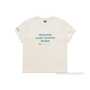 韩国代购KODAK柯达26年新品印花短袖T恤女款字母标语休闲宽松上衣