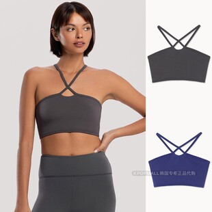 MUDRA BUDHI 女吸汗亲肤运动健身瑜伽交叉背心吊带 直邮 韩国代购