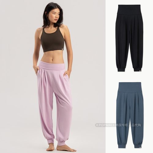 BUDHIMUDRA高腰束脚慢跑裤