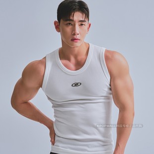 韩国代购 B标无袖 背心 BORN 男女同款 WIN 非网眼运动上衣 速干