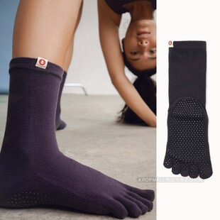 韩国代购 MUDRA五指袜男女瑜伽运动中筒袜防滑按摩底分趾袜 BUDHI