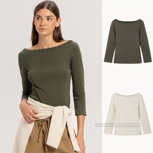 韩国代购 船形领7分袖 BUDHI 26年新品 纯棉T恤 MUDRA KPOPMALL