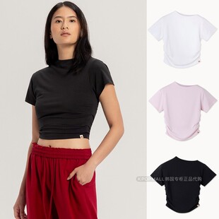 BUDHI MUDRA 26新款 KPOPMALL 短袖 直邮 莫代尔棉褶皱短款 韩国代购