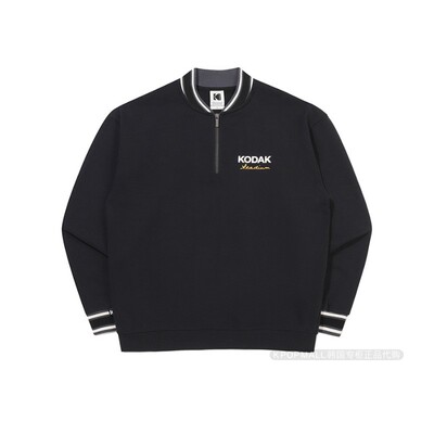 韩国代购柯达男士半拉链字母卫衣