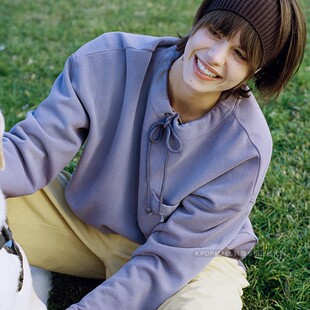 MUDRA复古感舒适抽绳混棉纺材质运动衬衫 直邮BUDHI 代购 韩国正品